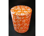 Boite ronde orange