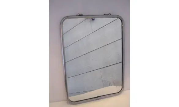 Miroir de barbier rouge