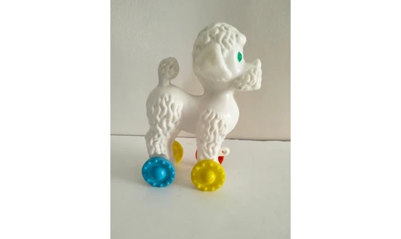 Caniche à tirer années 60