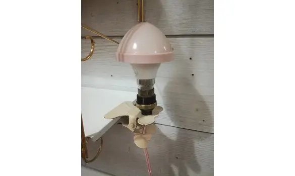 Lampe champignon rose