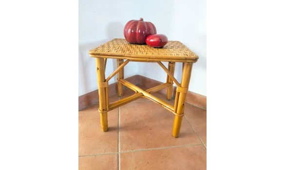 Table basse rotin