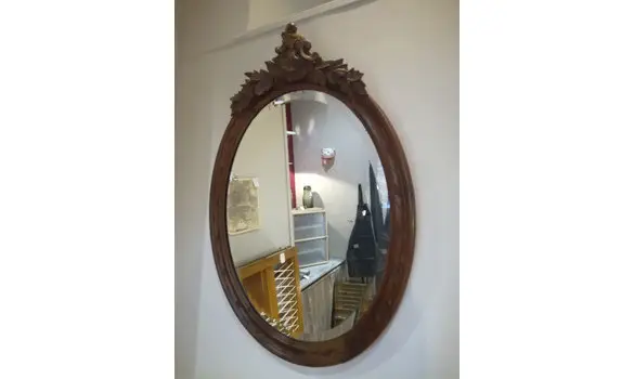 Miroir bois sculpté