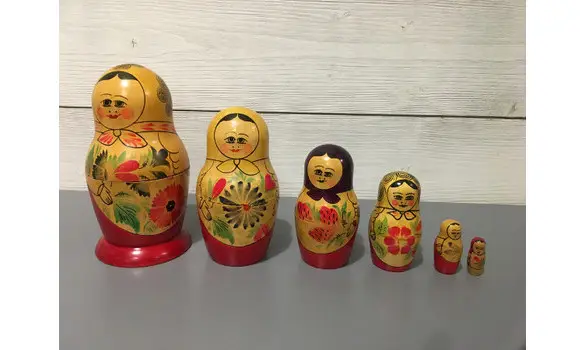 Série de 6 poupées Russes