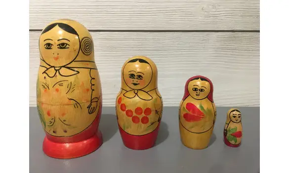 Série de 5 poupées Russes