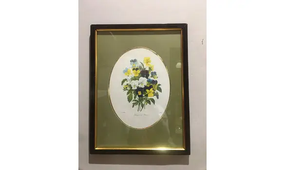 Bouquet de pensées Redouté