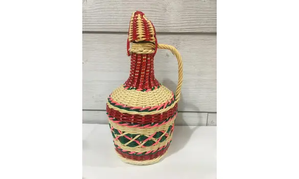 Bouteille scoubidou vintage