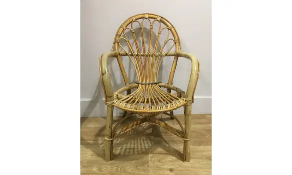 Fauteuil rotin enfant