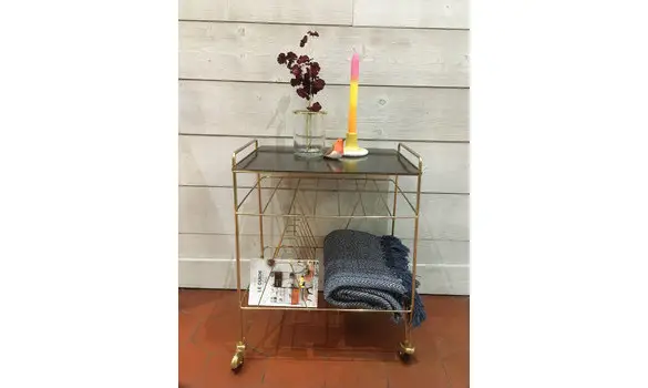 Desserte porte vinyles vintage