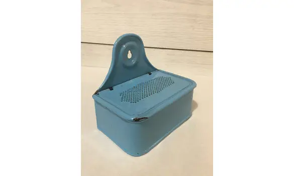 Boite allumettes bleue