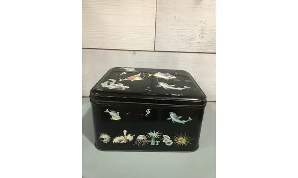 Boite décor poissons