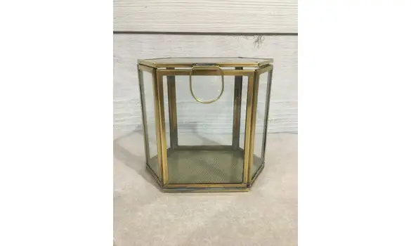 Vitrine verre/laiton