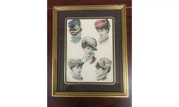 Cadre gravure de mode