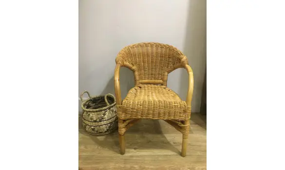 Fauteuil enfant en rotin