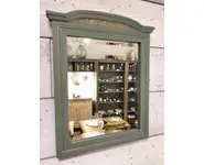 Miroir tilleul et or