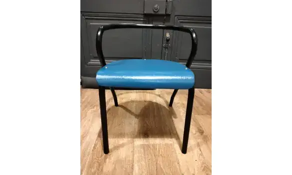 Chaise Mullca bleu