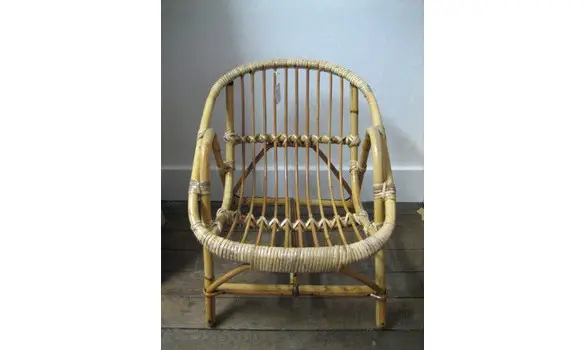 Fauteuil coque rotin
