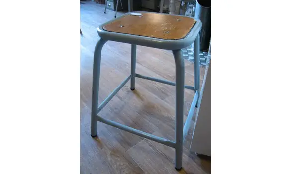 Tabouret métal/bois