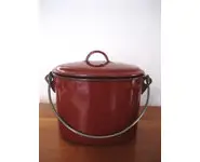 Gamelle émaillée de chantier