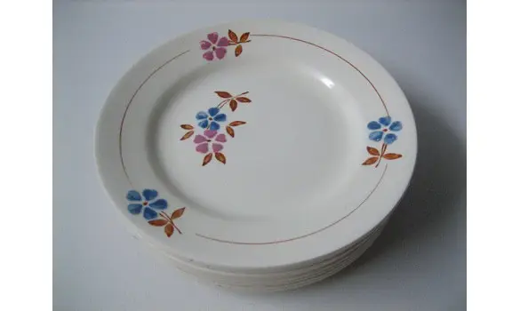 Petites assiettes fleurs