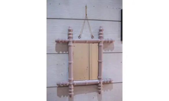 Miroir vieux rose