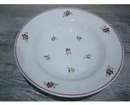 Assiette creuse rouge